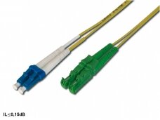 E2000APC/LC dvigubas vienmodis komutacinis kabelis 10m, P