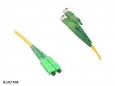 E2000APC/SC APC dvigubas vienmodis komutacinis kabelis 10m P