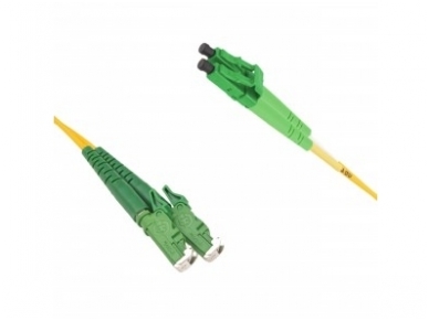 E2000APC/LCAPC dvigubas vienmodis komutacinis kabelis 10m, P 1