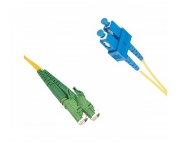 E2000APC/SC dvigubas vienmodis komutacinis kabelis 10m, P 1