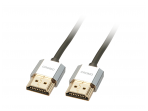HDMI 2.0 cat2 4K kabelis 0.5m, Slim, CROMO