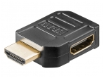 HDMI M - HDMI F kampinis perėjimas, kabelis į kairę
