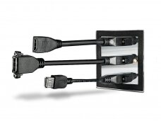 HDMI 2.0, DisplayPort 1.2, USB B panelė, 4K