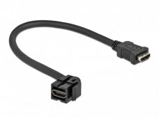 HDMI F - HDMI F perėjimas, Keystone, 110L 0.22m, juodas