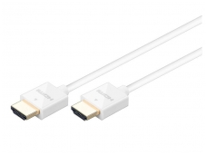 HDMI kabelis 1.5m 4K baltas, 4mm storio
