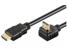 HDMI kabelis 5m 1080p 1.4 su kampine 90L jungtimi