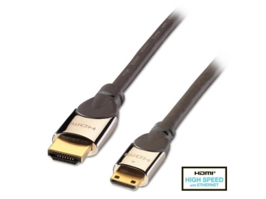 HDMI 2.0 4K - mini HDMI kabelis 2m, CROMO