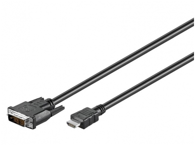 DVI-D - HDMI kabelis 1m 1080p