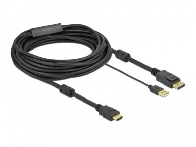 HDMI į DisplayPort 1.2 kabelis 4K 4096x2160 30Hz, 7m 1