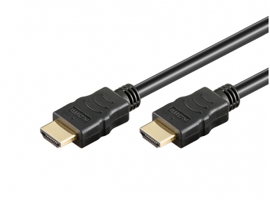 HDMI kabelis 0.5m 1080p 1.4 juodas
