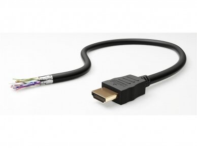 HDMI kabelis 10m 4K 2.0 2160p, juodas HDR, eARC 8
