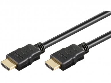 HDMI kabelis 10m 4K 2.0 2160p, juodas HDR, eARC