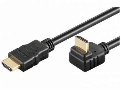 HDMI kabelis 3m 1080p 1.4 su kampine 270L jungtimi