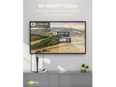 HDMI kabelis 5m, 8K 3
