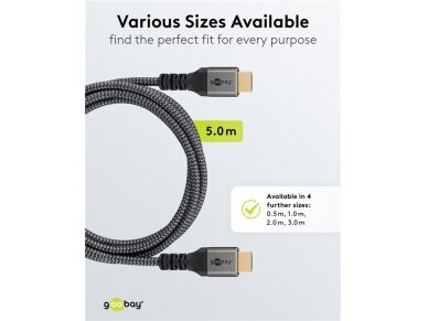 HDMI kabelis 5m, 8K 2