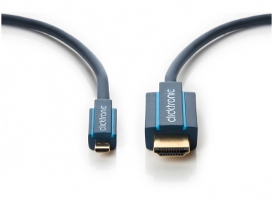 HDMI - micro HDMI kabelis 1m Clicktronic 2160p 4K 1