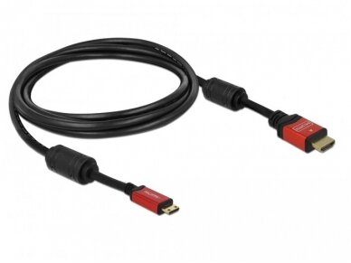 HDMI - mini HDMI  kabelis 5 m, 4K, juodas 1