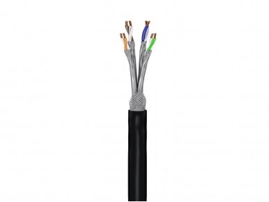 Išorinis kabelis S/FTP kat.7, viengyslis PE