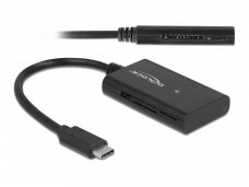 Keitiklis USB-C 3.1 į SD, micro SD, MMC kortelių skaitytuvą