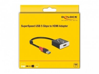 Keitiklis USB A 3.2 Gen 1 į HDMI 1920x1080 60Hz 1