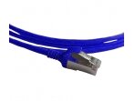 Komutacinis kab. 1.0m S/FTP 6A kat.,(Dia. 4,2mm) mėlynas