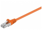 Komutacinis kabelis 0,25m F/UTP Cat5E, oranžinis