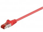Komutacinis kabelis 0,25m S/FTP Cat6 Pimf, raudonas LSZH CU