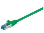 Komutacinis kabelis 0,25m S/FTP Cat6a Pimf, žalias LSZH CU