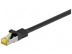 Komutacinis kabelis 0,25m S/FTP Cat7 Pimf, juodas LSZH CU