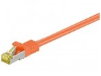 Komutacinis kabelis 0,25m S/FTP Cat7 Pimf, oranžinis LSZH C