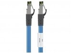 Komutacinis kabelis 0,25m S/FTP Cat8.1 Pimf, mėlynas LSZH CU