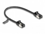 Komutacinis kabelis 0,25m U/FTP Cat8.1, 4.2mm, juodas TPE