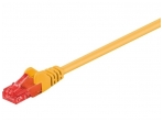 Komutacinis kabelis 0,25m UTP Cat6, geltonas