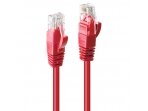 Komutacinis kabelis 0.3m U/UTP Cat6, raudonas
