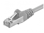 Komutacinis kabelis 0,5m F/UTP Cat5E, pilkas