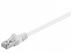 Komutacinis kabelis 0,5m F/UTP Cat5E, baltas