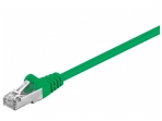 Komutacinis kabelis 0,5m F/UTP Cat5E, žalias