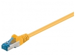 Komutacinis kabelis 0,5m S/FTP Cat6a Pimf, geltonas LSZH CU