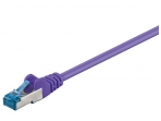 Komutacinis kabelis 0,5m S/FTP Cat6a Pimf, violetinis LSZH C