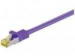 Komutacinis kabelis 0,5m S/FTP Cat7 Pimf, violetinis LSZH CU