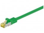 Komutacinis kabelis 0,5m S/FTP Cat7 Pimf, žalias LSZH CU