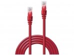 Komutacinis kabelis 0.5m U/UTP Cat6, raudonas