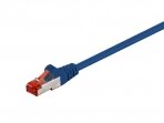 Komutacinis kabelis 10m S/FTP Cat6 Pimf, mėlynas LSZH CU