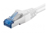Komutacinis kabelis 1m S/FTP Cat6a Pimf, baltas LSZH CU