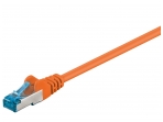 Komutacinis kabelis 2m S/FTP Cat6a Pimf, oranžinis LSZH CU