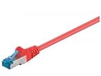 Komutacinis kabelis 3m S/FTP Cat6a Pimf, raudonas LSZH CU