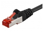 Komutacinis kabelis 3m S/FTP Cat6 Pimf, juodas LSZH CU