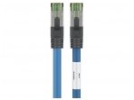 Komutacinis kabelis 5m S/FTP Cat8.1 Pimf, mėlynas LSZH CU