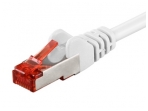 Komutacinis kabelis 5m S/FTP Cat6 Pimf, baltas LSZH CU