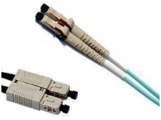Komutacinis dviejų skaidulų kabelis SC/LC 2m 50 OM3